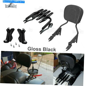 V[V[o[ n[[14-21̂߂̎O\ȔwSissyo[/וbN/hbLOn[hEFA Detachable Backrest Sissy Bar/ Luggage Rack/ Docking Hardware For Harley 14-21