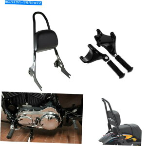 V[V[o[ E̗qSo[w+AtbgyOSportster 2014-20̂߂ɃtBbg Detachable Passenger Sissy Bar Backrest+Rear Foot Pegs Fit For Sportster 2014-20