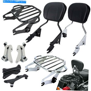 V[V[o[ n[[14-21̂߂̎O\ȔwSissyo[/וbN/hbLOn[hEFA Detachable Backrest Sissy Bar/ Luggage Rack/ Docking Hardware For Harley 14-21