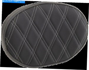 V[V[o[ Drag Specialties Sissy Bar Pads Oval Silver Double Diamond 0822-0447 Drag Specialties Sissy Bar Pads Oval Silver Double Diamond 0822-0447