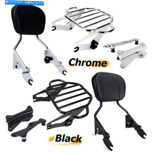 V[V[o[ NCbN[XSissy Bar̔w̉וbÑhbLOn[hEFA14Abv Quick Release Sissy Bar Backrest Luggage Rack Docking Hardware For Harley 14-Up
