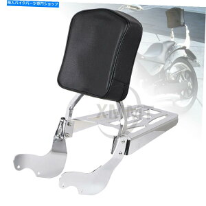 V[V[o[ ̃LOs2003N̂߂̗qwSissy Bar̉וbNLbgN Passenger Backrest Sissy Bar Luggage Rack Kit Chrome For Victory Kingpin 2003-up