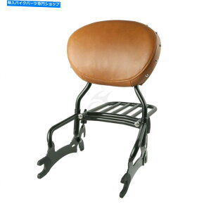 V[V[o[ ubN12 "Ch̃`[t_[Nz[X̂߂̉וbNƃobNXgEV[V[o[16-18 Black 12" Backrest Sissy Bar With Luggage Rack For Indian Chief Dark Horse 16-18