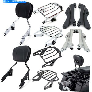 V[V[o[ n[[c[O[hLO14-20AĴ߂̎O\ȔwSissy Bar̉וI Detachable Backrest Sissy Bar Luggage Rack For Harley Touring Road King 14-20 US