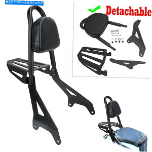 V[V[o[ }n{gXVS950 14-17̂߂̒߉\ȍ̔ŵ΂Sissy Bar W /וbN Adjustable Black Backrest Sissy Bar W/ Luggage Rack For Yamaha Bolt XVS950 14-17