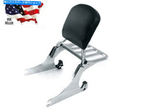 �V�[�V�[�o�[ �N���[���n�[���[�\�t�g�X�o�b�N���X�g�i�C�g�g���C��Fatboy Sissy Bar Reas Rack 2000-2005 Chrome Harley Softail Backrest Night Train Fatboy Sissy Bar Rear Rack 2000-2005