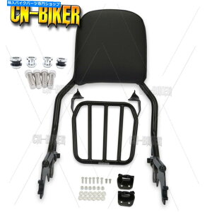 V[V[o[ n[[\tgXfbNXFXST FLHĈ߂̃bNSissy Bar̔w̃pbh̃hbLOLbg Rack Sissy Bar Backrest Pad Docking Kit For Harley Softail Slim Deluxe FXST FLHC