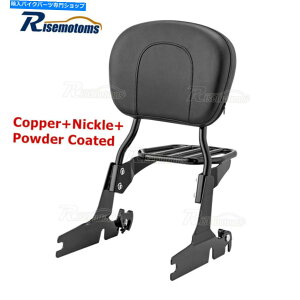 V[V[o[ OXubN̏q̔wSissy Bar W /n[[we[W\tgFLST Gloss Black Passenger Backrest Sissy Bar W/Rack For Harley Heritage Softail FLST