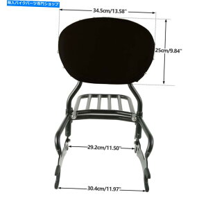 V[V[o[ obNXgEVV[o[w /pbhוbNNVbNre[W14-18 17 Backrest Sissy Bar W/ Pad Luggage Rack For Indian Chief Classic Vintage 14-18 17