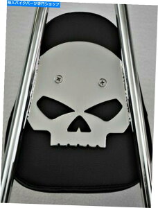 V[V[o[ Chrome 2006-2017 PADA18 "Dyna Skull Sissy Bar CHROME 2006-2017 Dyna SKULL Sissy Bar WITH PAD, 18"