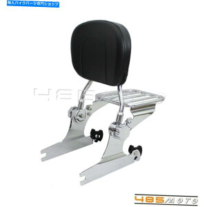 V[V[o[ n[[_rbh\\teC07Abv Detachable Backrest Sissy Bar w/ Luggage Rack For Harley Davidson Softail 07-UP