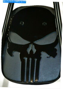 V[V[o[ 2006-2017 Dyna Punisher Skull Sissy Bar PadA24 " 2006-2017 Dyna PUNISHER SKULL Sissy Bar WITH PAD, 24"