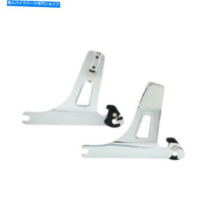 V[V[o[ Sissy BarTChv[gA[ouNAn[[ - _rbh\Dyna 06-17 Sissy BAR Side Plates, Removable Chrome, For Harley-Davidson Dyna 06-17