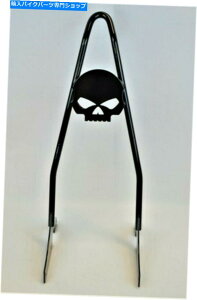 �V�[�V�[�o�[ 2000-2017 Heritage / Deluxe�A2000-2005 Softail Hard Mount Skull Sissy Bar - 18 2000-2017 Heritage/Deluxe, and 2000-2005 Softail Hard Mount Skull Sissy Bar - 18�y���s�A���i�z