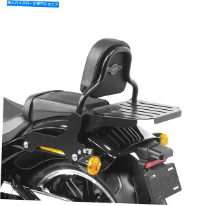 �V�[�V�[�o�[ �n�[���[�\�t�g���b���b�{�u/ 114 18-21�u���b�NCSS Sissy bar with luggage rack for Harley Softail Fat Bob / 114 18-21 black CSS�y���s�A���i�z
