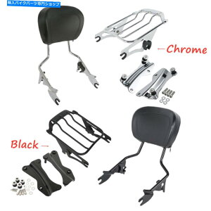 V[V[o[ Sissy Bar DockrestוbNbNhbLOtBbgn[[c[O14-21GAEBO Sissy Bar Backrest Luggage Rack Docking Fit For Harley Touring 14-21 Air Wing