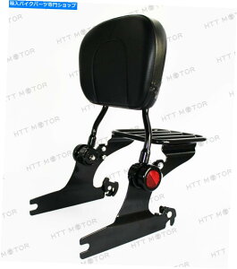 �V�[�V�[�o�[ HD Softail Deluxe 06 - Adjustable Detachable Sissy Bar Luggage Rack Reflector for HD Softail DELUXE 06-�y���s�A���i�z