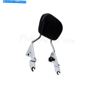 V[V[o[ [hLOt̂߂̐VERHNw̔wobNXg[Xo[ƃubNpbhtBbg New Right RH Side Chrome Backrest Sissy Bar and Black Pad Fit for Road King FLHR