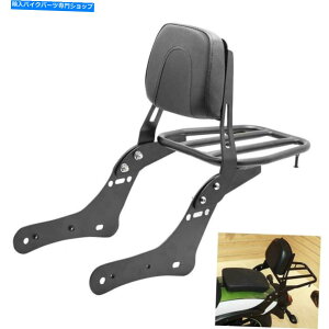 V[V[o[ vulcan s en650 vn650 2015-2019̂߂PU̔wSissy Bar̉ו̃bN PU Backrest Sissy Bar Luggage Rack For Kawasaki Vulcan S EN650 VN650 2015-2019