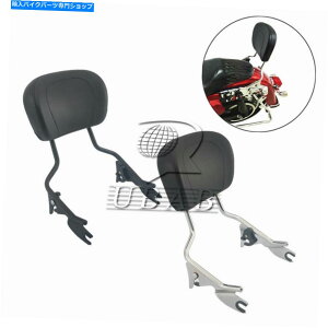 V[V[o[ 09-18n[[_rbh\c[ON[/ubN̂߂̗qw Passenger Backrest Sissy Bar Pad For 09-18 Harley Davidson Touring Chrome/Black