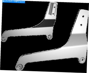 V[V[o[ hbOXyV[N[EhSissy BarTChv[g - AJCh1504-0066 Drag Specialties Chrome Round Sissy Bar Side Plates - USA Made 1504-0066