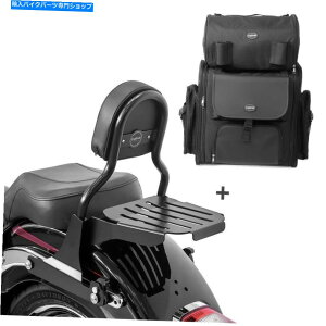 V[V[o[ n[[j̎q07-17̂߂Sissy Bar Cl +e[obO Sissy Bar CL + Tail Bag for Harley Fat Boy 07-17 with rack