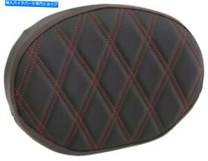 V[V[o[ hbOI[oVV[o[pbhbh_u_Chrj[n[[JX^0822-0448 Drag Oval Sissy Bar Pad Red Double Diamond Vinyl Harley & Custom 0822-0448