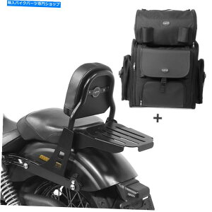 シーシーバー ハーレーダイナストリートボブ09-17ラックCSSのSissy Bar +テールバッグ09-17 Sissy Bar + Tail Bag for Harley Dyna Street Bob 09-17 with rack CSS