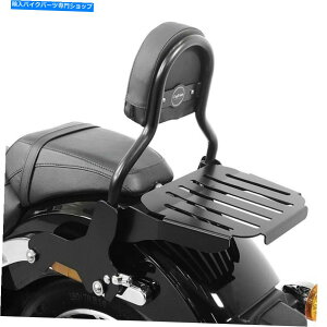 �V�[�V�[�o�[ Sissy Bar Cl W�B�n�[���[�\�t���C�_�[18-20�u���b�N�̂��߂̉ו����b�N Sissy bar CL w. luggage rack for Harley Softail Low Rider 18-20 black�y���s�A���i�z