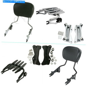 V[V[o[ wSissy BarXeXוbNn[hEFAtBbg14-2020 Backrest Sissy Bar Stealth Luggage Rack Hardware Fit For Harley Touring 14-2020