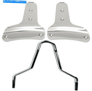 V[V[o[ hbOXyV[NSissybarTChv[gLbg09-13n[[c[OobK[FLHX Drag Specialties Chrome Sissybar Sideplate Kit 09-13 Harley Touring Bagger FLHX