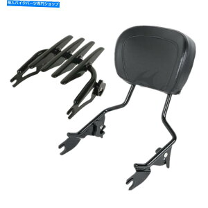V[V[o[ ubNEVV[o[̔wꁕXeXוbNtBbgn[[Xg[gOCh09-18 Black Sissy Bar Backrest &Stealth Luggage Rack Fit For Harley Street Glide 09-18