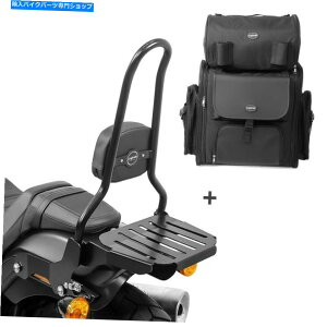 V[V[o[ n[[\tgb{u18-20̂߂Sissy Bar CSXL +e[obO Sissy Bar CSXL + Tail Bag for Harley Softail Fat Bob 18-20 with rack
