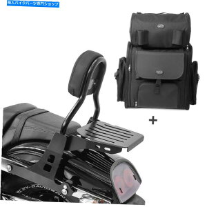 V[V[o[ n[[_Cib{u10-17̂߂Sissy Bar Cl +e[obO Sissy Bar CL + Tail Bag for Harley Dyna Fat Bob 10-17 with rack