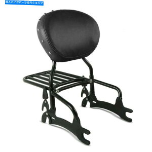 V[V[o[ Sissy Bar WBCh̃`[tNVbN15-18ubN̂߂̉וbNƎtLbg Sissy Bar w. Luggage Rack and Mounting Kit for Indian Chief Classic 15-18 black