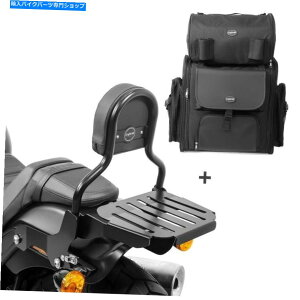シーシーバー ハーレーソフト脂肪ボブ114 18-21用のSissy Bar Cl +テールバッグ Sissy Bar CL + Tail Bag for Harley Softail Fat Bob 114 18-21 with rack