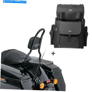 V[V[o[ bNtn[[c[O14-20̂߂Sissy Bar CSM +e[obO Sissy Bar CSM + Tail Bag for Harley Touring 14-20 with rack