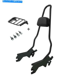 �V�[�V�[�o�[ �n�[���[�\�t�g�pSissy Bar 18-21 XL�ו����b�N�ƃh�b�L���O�L�b�g�u���b�N Sissy bar for Harley Softail 18-21 XL Luggage Rack and Docking Kit black�y���s�A���i�z