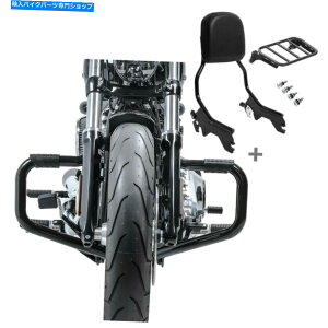 V[V[o[ Crash Bar Mustache II + SissyBar +bNpn[[\tgpbN18-21 STM31 Set Crash bar Mustache II + Sissybar + Rack for Harley Softail 18-21 STM31