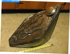 ^N JX^I[goC^N[V̗n]W/ CUSTOM MOTORCYCLE TANK [NEW UNFINISHED WELDING] SKULL / FLAMES