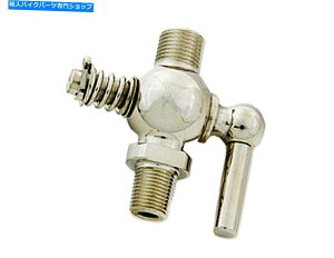 ^N KX^N1916 - 1939n[[JD VL DLibNULV[_[J[pjbPybgRbN "Nickel" PETCOCK for Gas Tank 1916 - 1939 Harley JD VL DL Knuckle UL Servi-Car