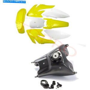 ^N CRF70 XR70sbg̎]Thumpstar̂߂̃vX`bNtFAOtF_[+RKX^N Plastics Fairing Fender + Fuel Gas Tank for CRF70 XR70 Pit Dirt Bike Thumpstar