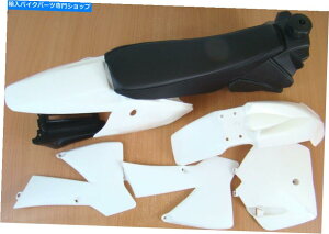 �^���N KTM50 KTM 50�z���C�g�p�V�[�g�^���N�v���X�`�b�N�V�F���{�f�B�t���[���t�F���_�[�Z�b�g Seat Tank Plastic Shell Body Frame Fender Set for KTM50 KTM 50 White