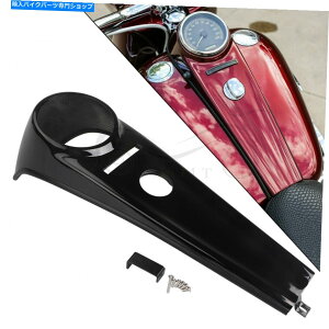 ^N n[[iCggCfxstb̂߂̍KX@ۂ̃Xs[h[^[^N_bVplJo[ Black Fiberglass Speedometer Tank Dash Panel Cover For Harley Night Train FXSTB