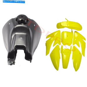 ^N CRF70sbg̎]Thumpstar Pitpro 140cĉ߂̉F̃vX`bÑtF_[R^N Yellow Plastics Fender Fuel Tank for CRF70 Pit Dirt Bike Thumpstar Pitpro 140CC