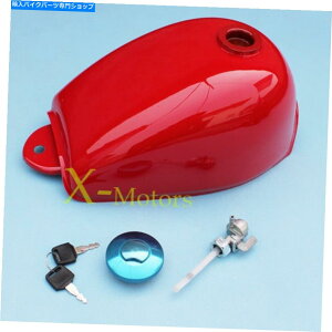 ^N ̂߂̐VR^NKX^NZ50oCNZ50R]ԐԂFw / PetCockL[ New Fuel Tank Gas tank for Monkey Z50 Bike Z50R Bike red color W/ Petcock Key
