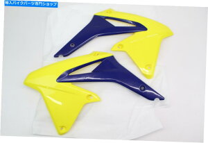 ^N 2008- 2017RMZ450 RM-Z 450VOEMWG[^[^NVEhZbgu[/CG[ 2008-2017 Suzuki RMZ450 RM-Z 450 NEW OEM Radiator Tank Shroud Set Blue/Yellow