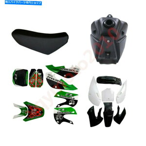 ^N KLX110vX`bNtF_[R^NV[gXebJ[KX65 DRZ110 DRM65 For Kawasaki KLX110 Plastic Fender Fuel Tank Seat Sticker KX65 DRZ110 DRM65