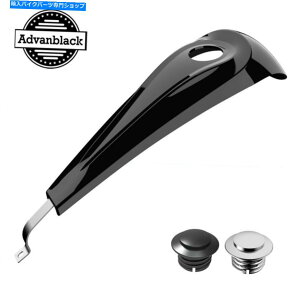 �^���N �n�[���[08+�̂��߂�Advan Vivid Black Tank Dash�R���\�[�����R���K�X�^���N�L���b�v Advan Vivid Black Tank Dash Console & Fuel Gas Tank Cap For Harley 08+