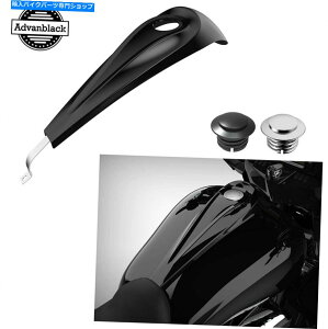 �^���N 08+�n�[���[�c�[�����O�̂��߂�ADVAN VIVID�u���b�N�^���N�_�b�V���R���\�[�����R���K�X�^���N�L���b�v Advan Vivid Black Tank Dash Console & Fuel Gas Tank Cap For 08+ Harley Touring